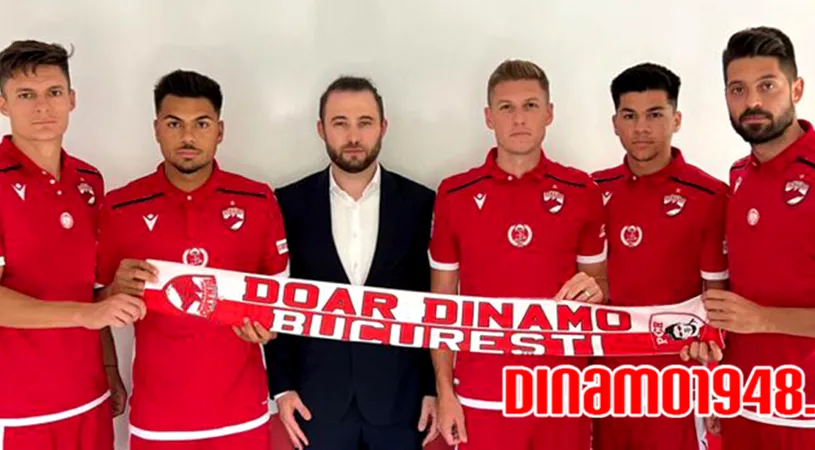 Cinci dintr-un foc! Dinamo și-a prezentat cinci noi jucători și ajunge la 10 achiziții cu două zile înainte de debutul în Liga 2