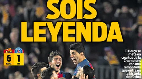 „Sunteți LEGENDĂ‚!” VIDEO | Imagini cu reacția spectaculoasă a lui Luis Enrique după calificarea istorică a Barcelonei și ce au făcut comentatorii la golul 6