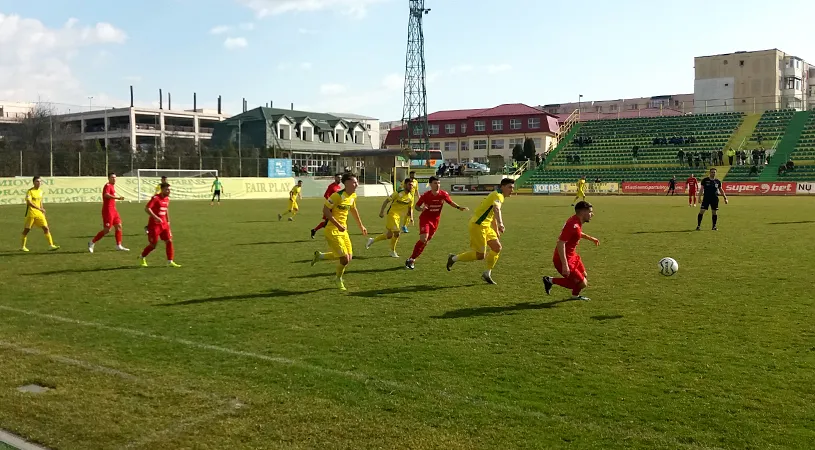CS Mioveni s-a încurcat de CSM Slatina în ultimul amical înainte de reluarea Ligii 2.** Tactică interesantă adoptată de Marius Stoica în privința înlocuirilor efectuate