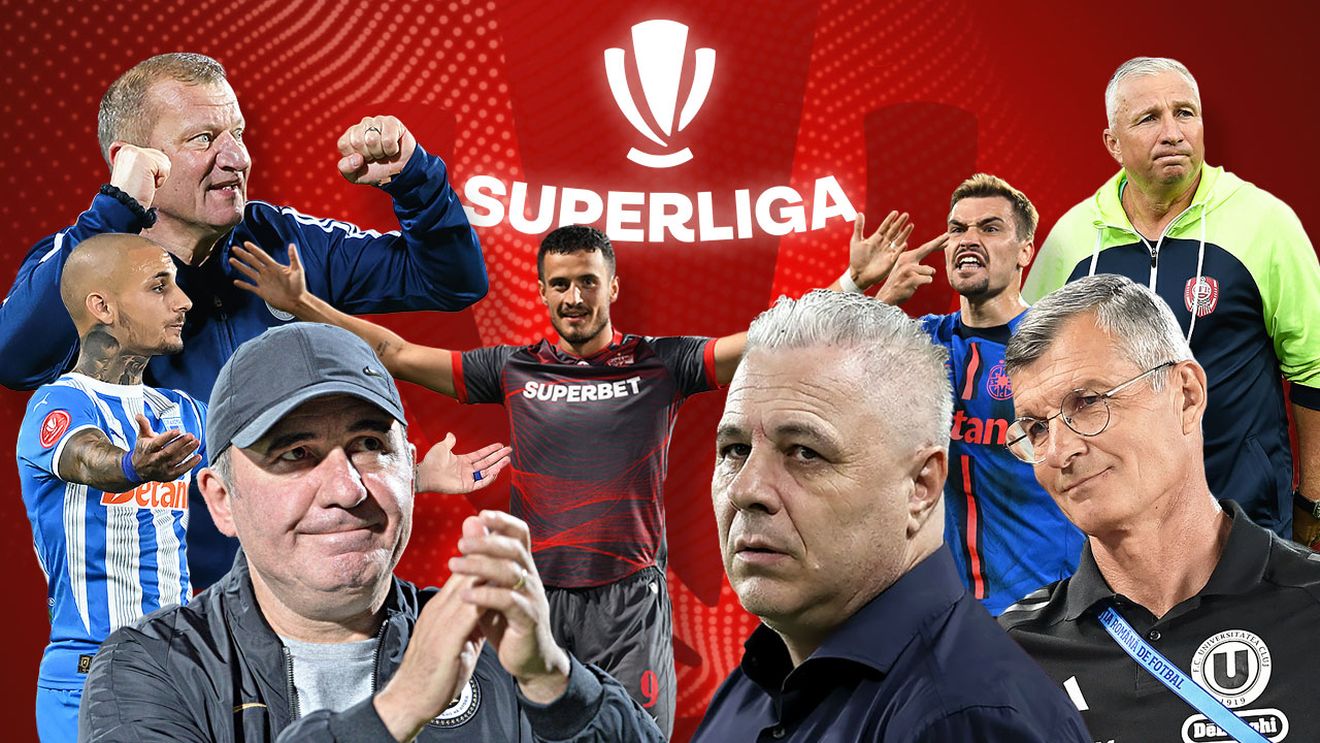 „Pentru că uneori antrenorii bat jucătorii, avem cel mai echilibrat campionat!”. Analiză de Gabriel Berceanu după o descoperire spectaculoasă ProSport: cel mai strâns start de sezon în Superliga de când se joacă în 16 echipe!
