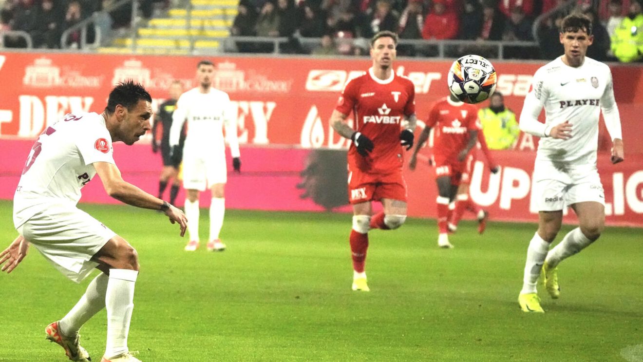 UTA - CFR Cluj 1-4, în etapa 26 din Superliga. Echipa lui Dan Petrescu este lider în campionat, depășind FCSB la golaveraj