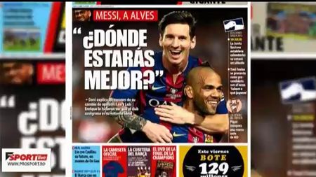 ProSport LIVE | Revista presei 11 iunie. VIDEO | Cum s-a implicat Messi în problema "Dani Alves" la Barcelona și bomba pregătită de Milan pe piața transferurilor