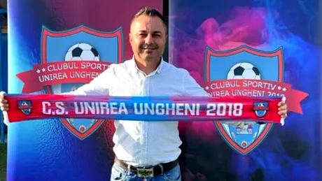 Florentin Petre, prezentat oficial ca antrenor principal la Unirea Ungheni. Ce transmite clubul din Liga 3