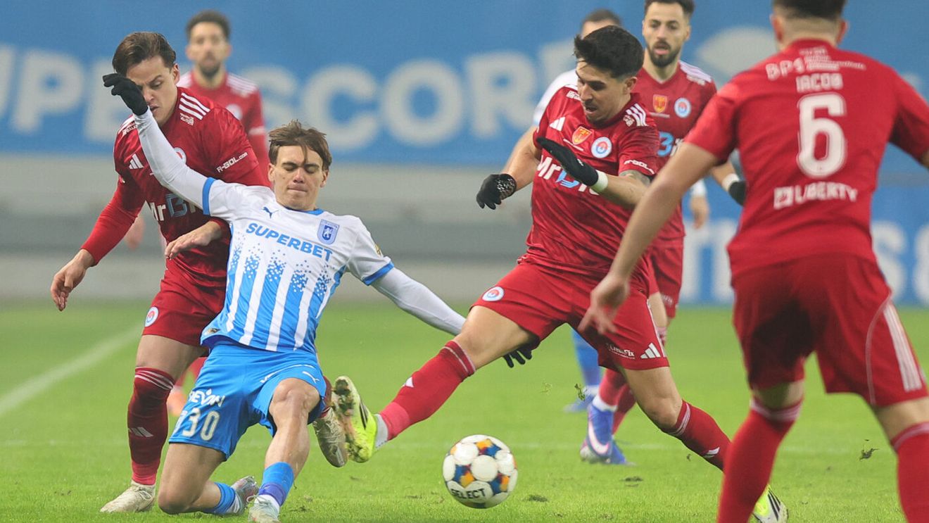 Universitatea Craiova - Oțelul Galați 1-0, în etapa 25 din Superliga. Echipa olteană rămâne în fruntea clasamentului