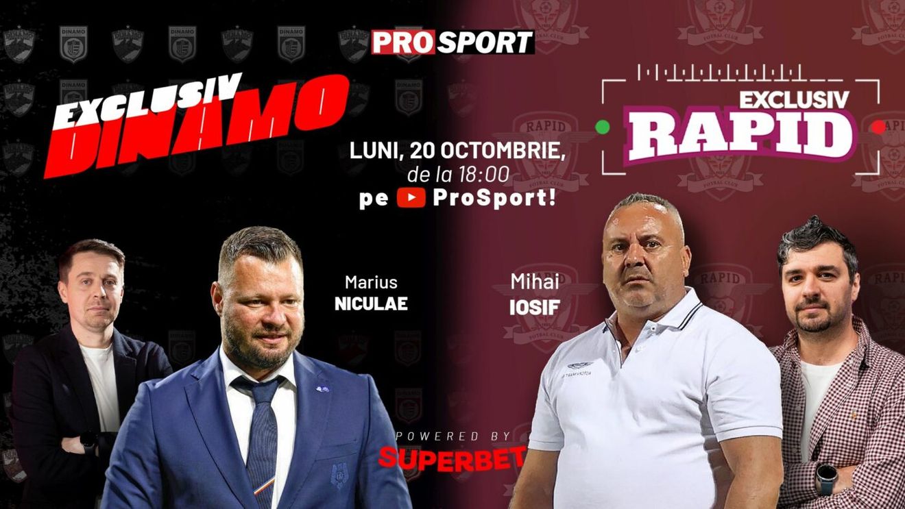 EXCLUSIV DINAMO și EXCLUSIV RAPID, ediție specială după derby cu Marius Niculae și Mihai Iosif