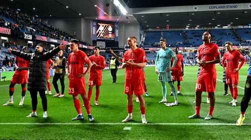 Marius Şumudică, uimit de Rangers – FCSB 4-0