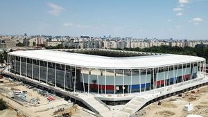 Stadionul Steaua, gata pentru ultima fază: montarea gazonului! Ultimele imagini cu „bijuteria” din Ghencea | FOTO