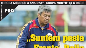 Lucescu: „Suntem peste Franța, Italia și Olanda!"