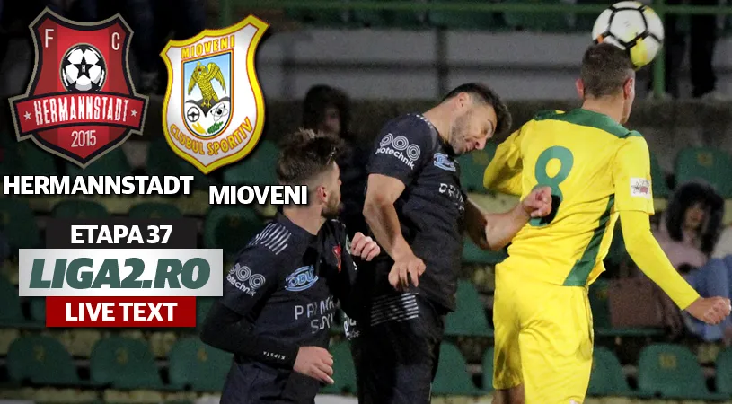 Blănaru, inspirația lui Pelici, ține FC Hermannstadt în lupta pentru titlul de campioană a Ligii 2.** Stadionul Municipal urmează să fie demolat


