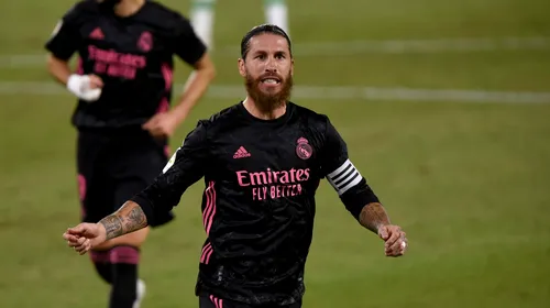 Sergio Ramos și-a salvat echipa în meciul nebun, cu cinci goluri, din deplasarea de la Betis. Căpitanul lui Real Madrid, 17 sezoane consecutive cu gol marcat în La Liga