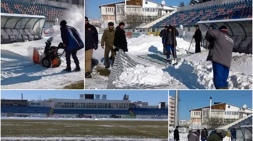 Mobilizare fără precendent pentru meciul FC Botoșani – CS U Craiova. Peste 40 de oameni au muncit două zile pentru a pregăti terenul