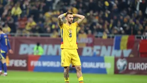 Denis Drăguș, ratări incredibile în România – Bosnia. Atacantul i-a exasperat pe comentatorii de la Antena 1