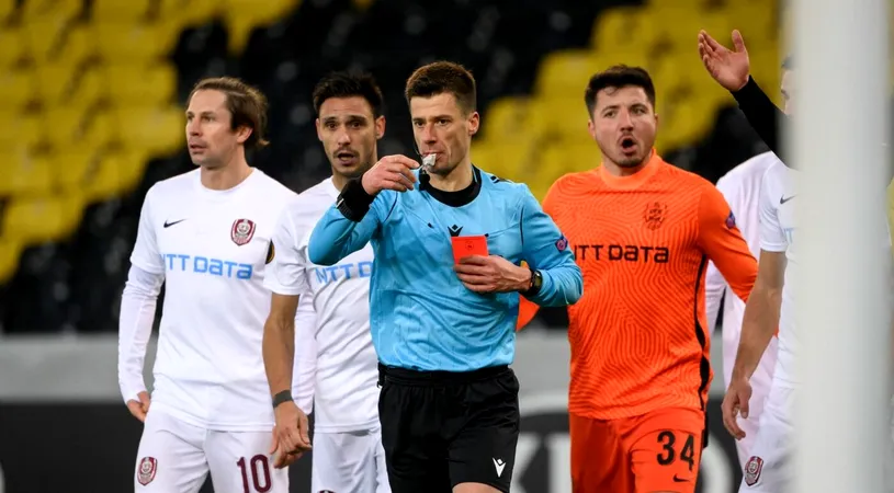 Benoit Bastien, arbitrul care a spulberat visurile europene formațiilor românești! După penalty-ul din Young Boys - CFR Cluj, centralul a acordat lovitură de la 11 metri și la West Ham - FCSB