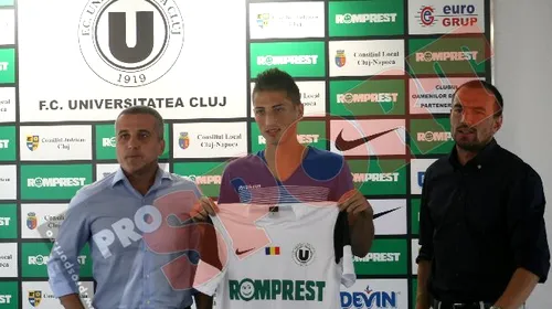 „U” Cluj și-a prezentat noul atacant!** Grozav: „Am venit să joc”