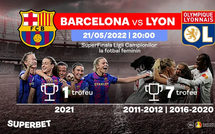 Barcelona vs Lyon: finala Ligii Campionilor la fotbal feminin sau campioana en titre versus campioana all time