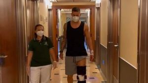 Ovidiu Popescu a fost operat! Primele imagini cu jucătorul de la FCSB după intervenția chirurgicală. Cum arată jucătorul lui Nicolae Dică | FOTO