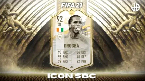 Didier Drogba în FIFA 21! Soluții SBC + recenzia atacantului în Ultimate Team