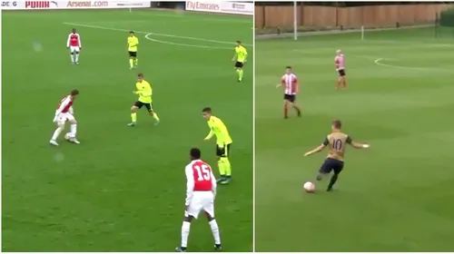 Vlad Dragomir i-a cucerit pe fanii lui Arsenal! VIDEO | Românul e „noul Wilshere”. Super fazele reușite de mijlocaș