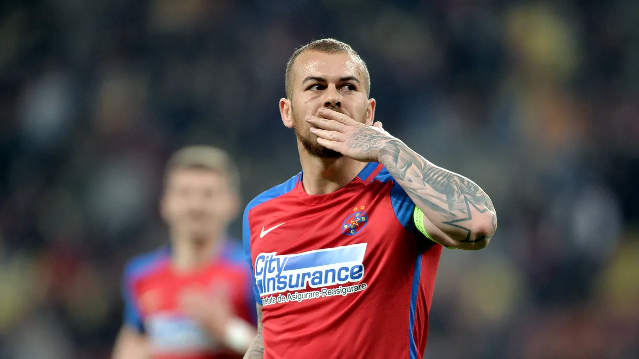 Calm, o rezolvă Denis! Alibec e omul meciului în FCSB - Astra 3-0 cu două goluri și un assist în 35 de minute. Echipa lui Reghe e pe primul loc, la egalitate cu Viitorul