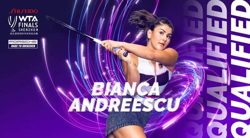 Turneul Campioanelor 2019 | Tot ce trebuie să știi despre Bianca Andreescu: mezina competiției de la Shenzhen 