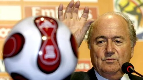 Blatter: „Suspendare pe viata pentru jucatorii violenti”