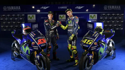 VIDEO | Valentino Rossi și Maverick Vinales au prezentat prototipul Yamaha M1 pentru sezonul 2017