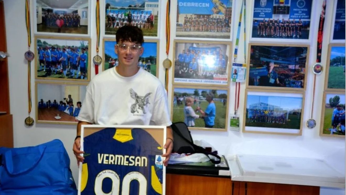 Ioan Vermeșan, românul care a debutat la 19 ani în Serie A și a fost pe lista preliminară a lui Mircea Lucescu pentru barajul cu Turcia: „Acea conversație a schimbat ceva în mine!”