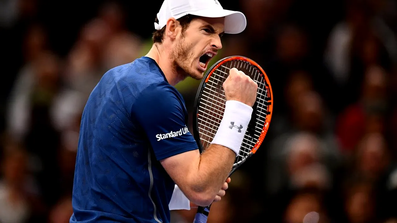 Săptămână de vis! După ce a devenit noul lider mondial, Andy Murray a câștigat și turneul de la Paris. Finală strânsă cu Isner