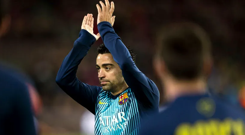 FOTO | Suporterii Barcelonei și-au luat la revedere de la Xavi. Mijlocașul spaniol, la ultimul meci pe Camp Nou