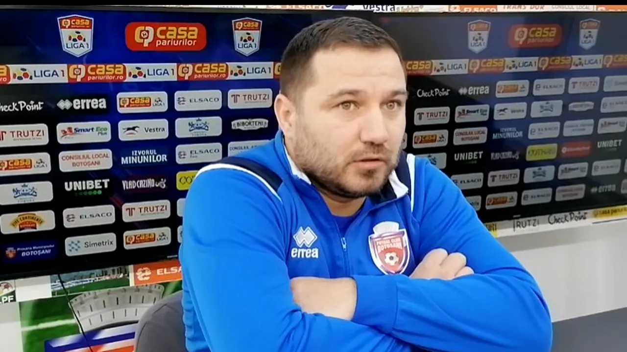 Marius Croitoru, mesaj categoric înainte de FC Voluntari - FC Botoșani: „Singura variantă este victoria!”