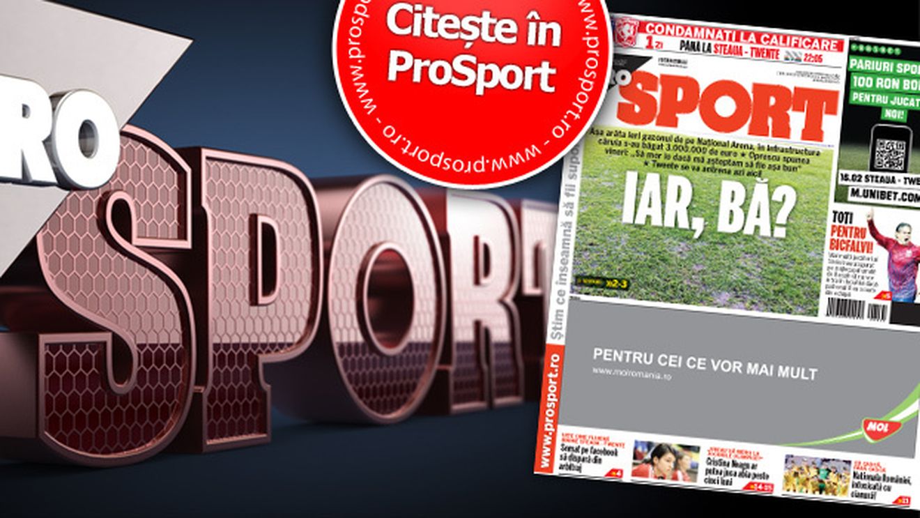 IAR, BĂ‚?** Gazonul de pe Național Arena, în care s-au băgat 3 milioane â‚¬, va fi praf la ora meciului