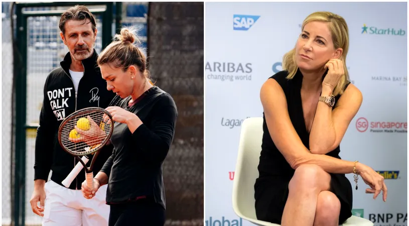 După ce a apărat-o pe Simona Halep în cazul de dopaj, Chris Evert l-a pus la colț pe Patrick Mouratoglou: „Wow! E ceva negativ!