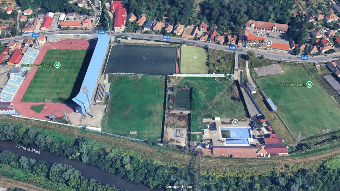 Baza sportivă din Mediaș, scoasă la vânzare! Edilul spune că e prea scumpă pentru a fi cumpărată de primărie