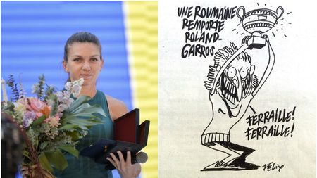 Prima luare de poziție a numărului 1 mondial! Palmă elegantă dată de Simona Halep caricaturiștilor de la Charlie Hebdo care au ironizat-o după victoria de la Roland Garros, scriind: "Fier vechi, fier vechi!"