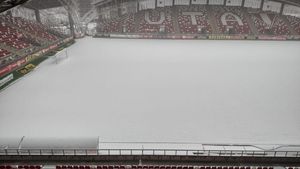 Stadionul celor de la UTA, „înghițit” de zăpadă! De ce nu s-a pornit sistemul de încălzire