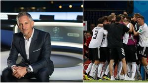 Nemții l-au făcut pe marele Lineker să modifice unul dintre cele mai cunoscute citate din istorie: "Fotbalul e un joc simplu. 22 de oameni urmăresc o minge pentru 92 de minute și germanii au un om eliminat..."