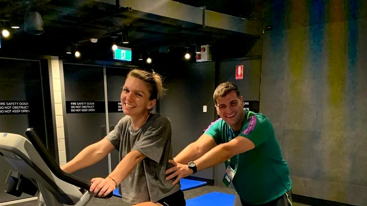 Simona Halep, antrenament alături de iubitul ei înainte Australian Open 2020 | FOTO