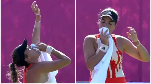 Clipe teribile pentru Gabriela Ruse la Portoroz! Sportivei i-a izbucnit sângele din nas, apoi a pierdut meciul | VIDEO