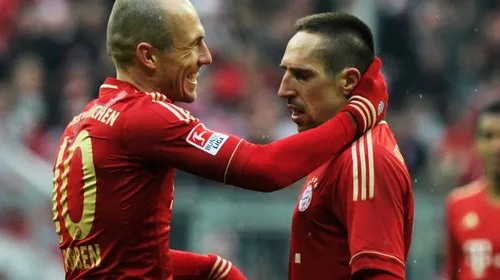Robben și Ribery au prefațat disputa cu Șahtior, din optimile Ligii. Olandezul a făcut declarația zilei: „Bine că am picat cu altă echipă decât Arsenal”