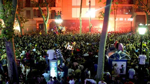 FOTO** Mii de fani ai Barcelonei au sărbătorit calificarea în finala Ligii!