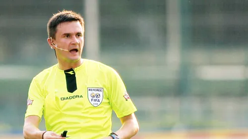 Balaj s-a accidentat** și nu va mai arbitra meciul NK Maribor-WIT Georgia, din Liga Campionilor