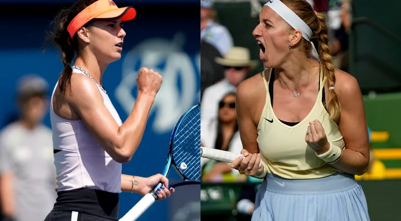 Cine transmite la TV duelul Sorana Cîrstea - Petra Kvitova din semifinalele Miami Open! Ora de start a partidei