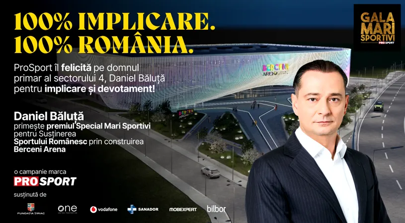 Daniel Băluță, premiat la Gala Mari Sportivi 2024! Primarul Sectorului 4 a construit Berceni Arena, singurul patinoar ridicat în București în ultimii 70 de ani: „Comunitatea și-a dorit să relanseze sporturile de iarnă”