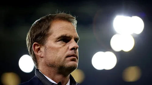 Prima demitere a sezonului în Premier League! Frank de Boer a fost înlăturat de la Crystal Palace după cinci meciuri