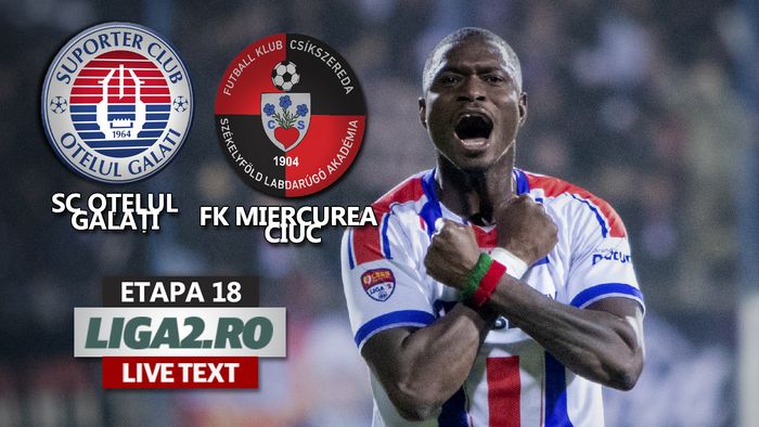 SC Oţelul câștigă meciul cu FK Miercurea Ciuc și Galaţiul e în sărbătoare. Echipa lui Dorinel Munteanu urcă, momentan, pe locul 1 în Liga 2 și este matematic în play-off