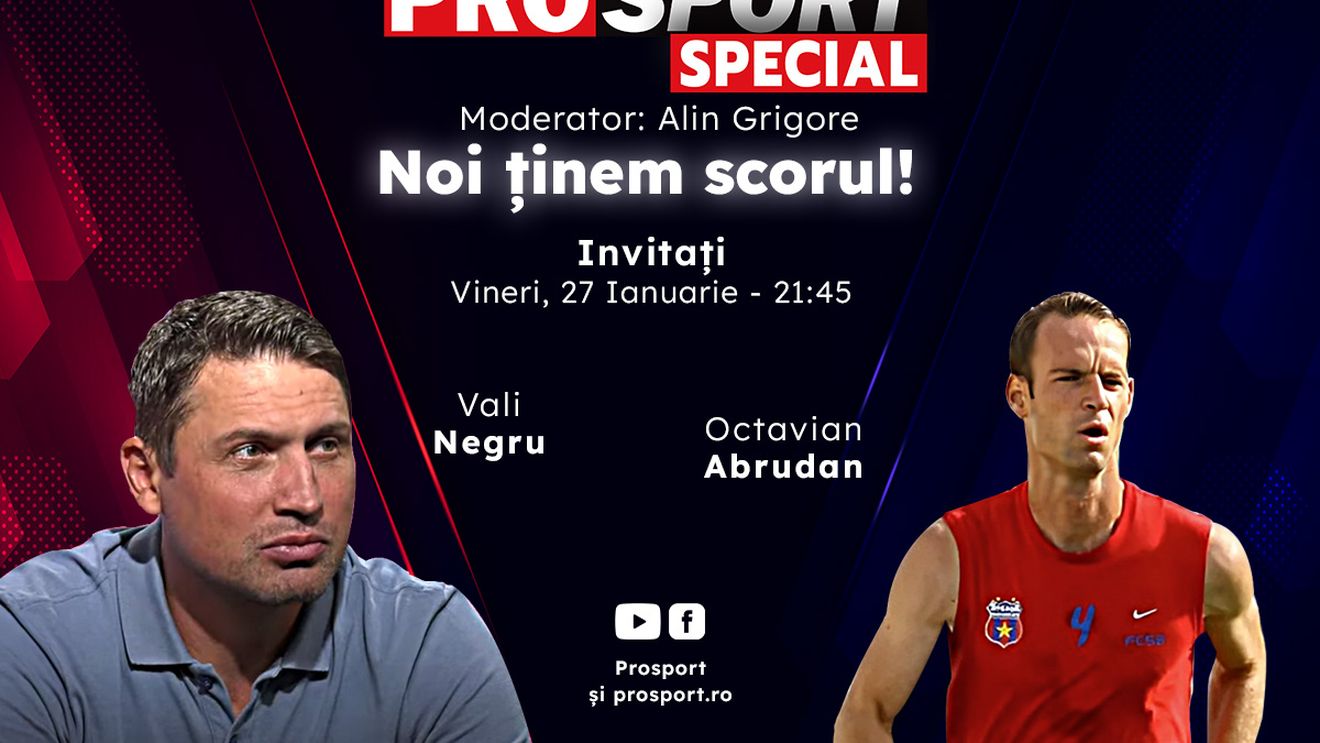Comentăm împreună la ProSport Special meciul U Cluj - Rapid alături de Vali Negru și Octavian Abrudan