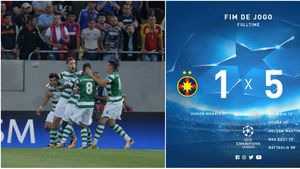 Portughezii, puși pe glume după ce au zdrobit FCSB. Și-au adus aminte de "episodul Budapesta" și au trecut la ironii: "The champiooons! Leii au câștigat în Buda..."