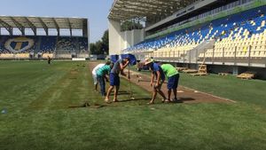 Gazonul de pe "Ilie Oană", înlocuit înainte de meciul cu Muntenegru!