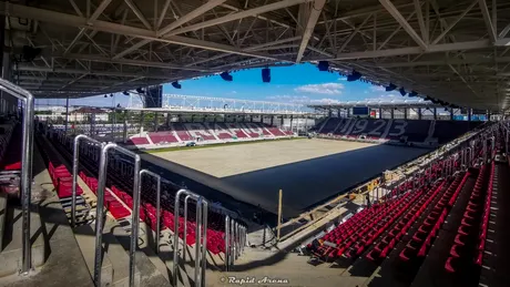 Rapid - Dinamo Kiev, meciul cu care s-ar putea inaugura noul stadion din Giulești. Discuția dintre Victor Angelescu și Mircea Lucescu