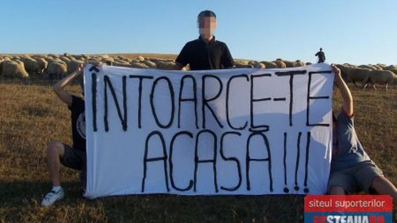 Suporterii Stelei de la Zalău îl trimit pe Becali înapoi la stână!** "Întoarce-te acasă!"